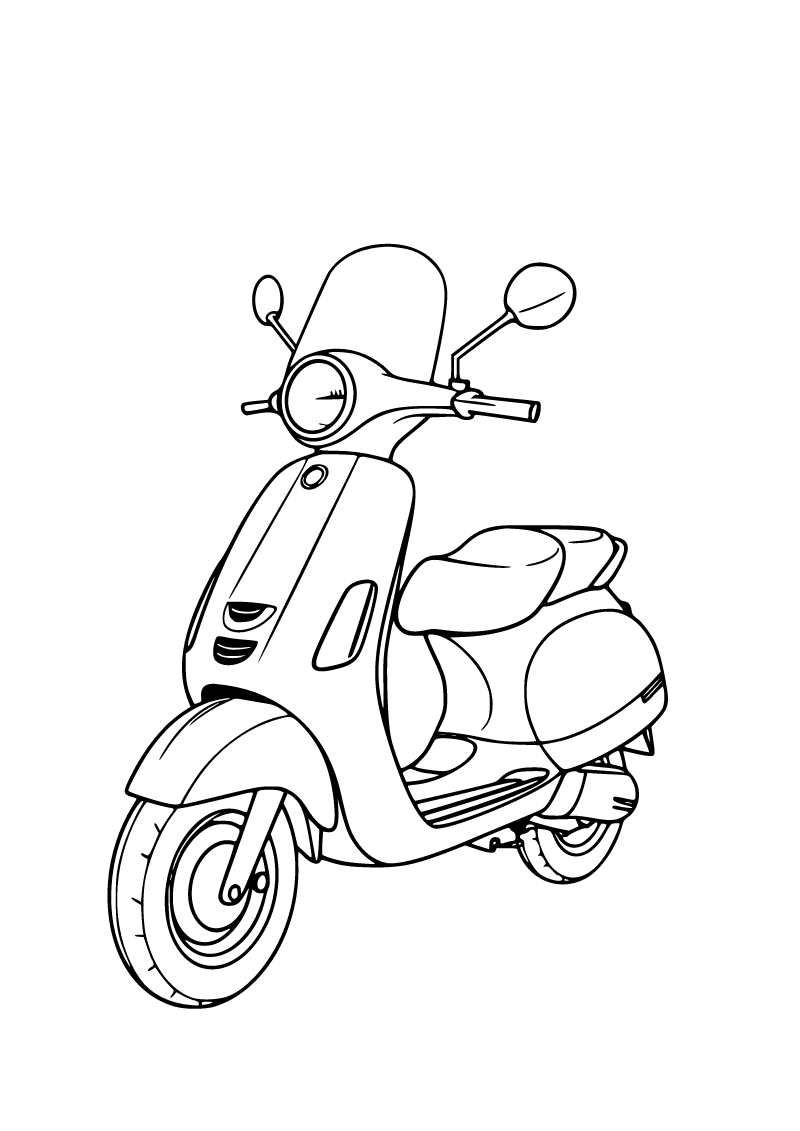 Scooter boyama sayfası