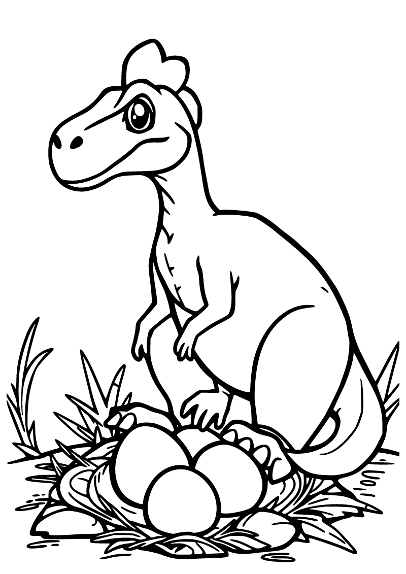 Oviraptor boyama sayfası