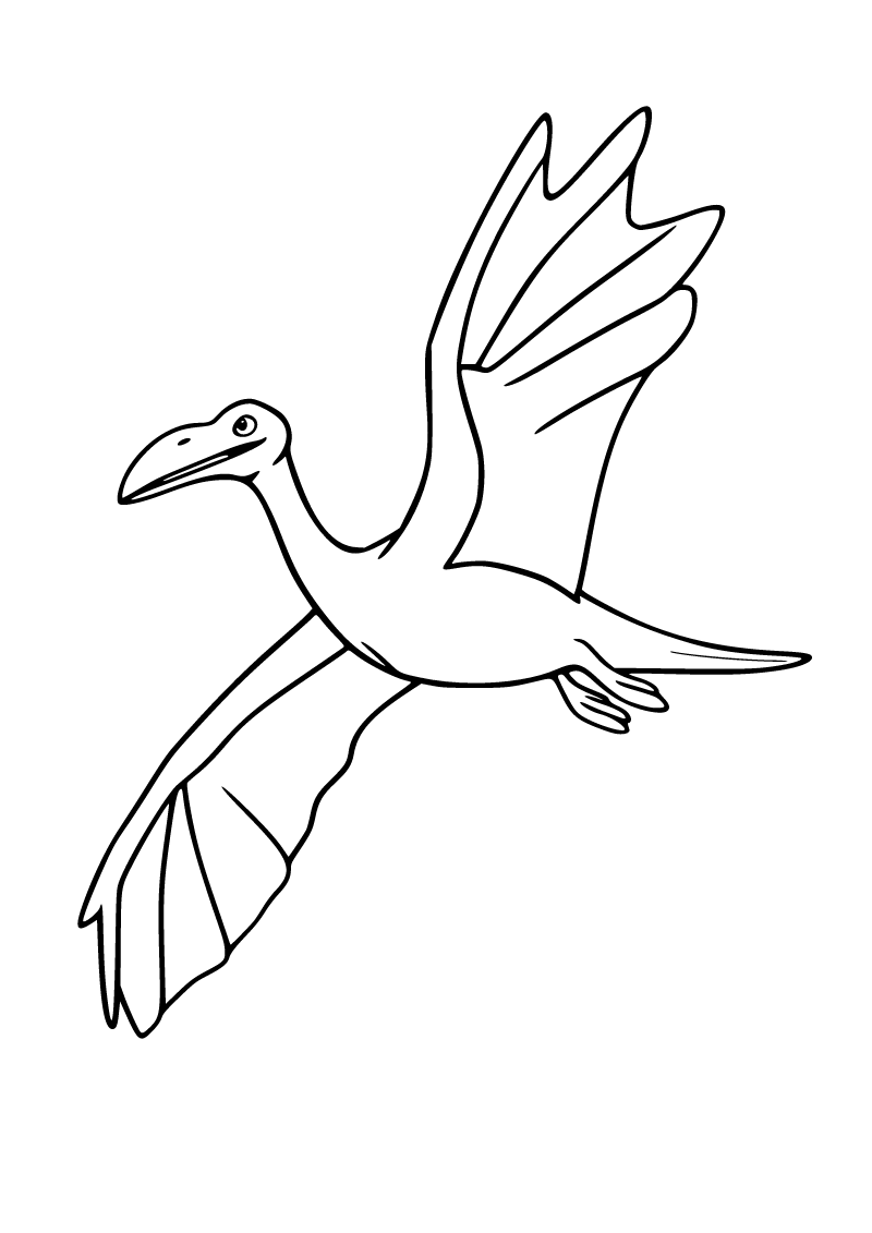 Pteranodon boyama sayfası