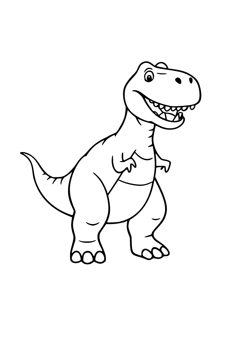 T-Rex boyama sayfası