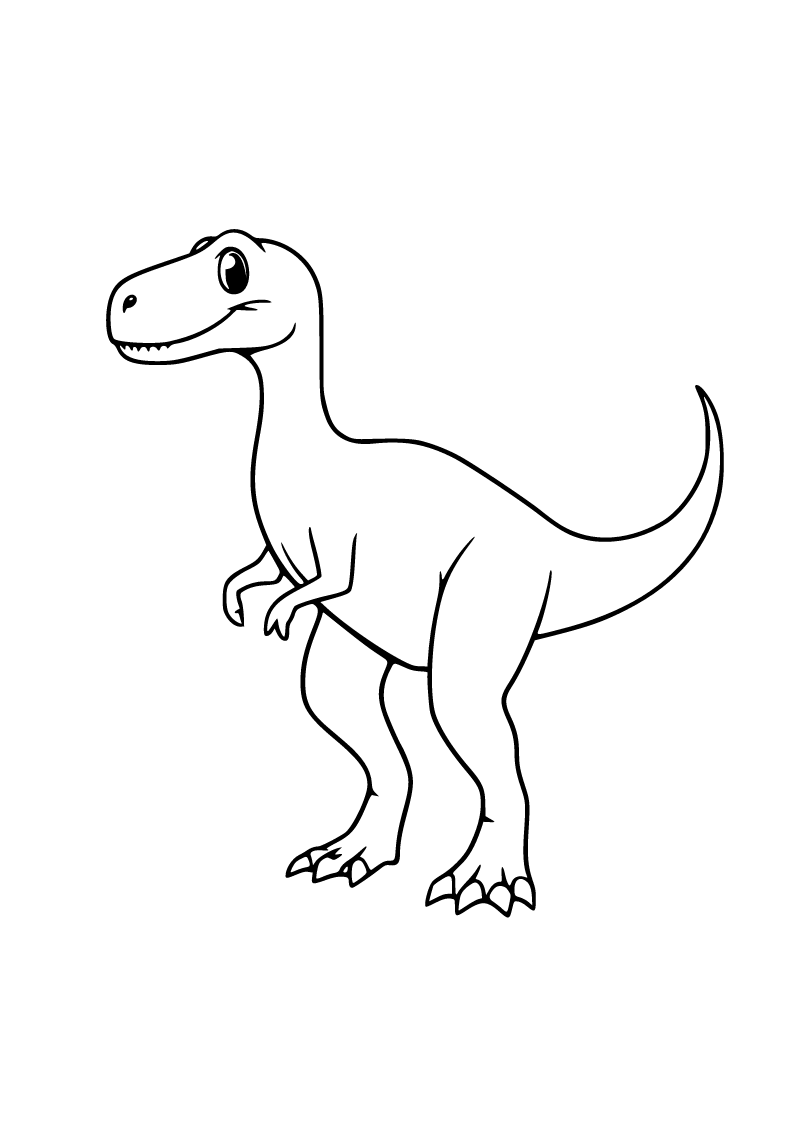 Velosiraptor boyama sayfası