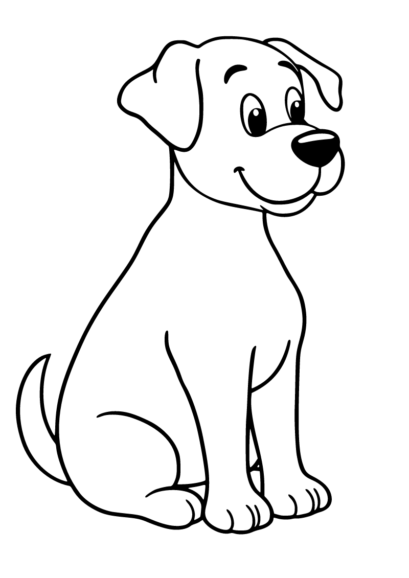 Köpek boyama sayfası