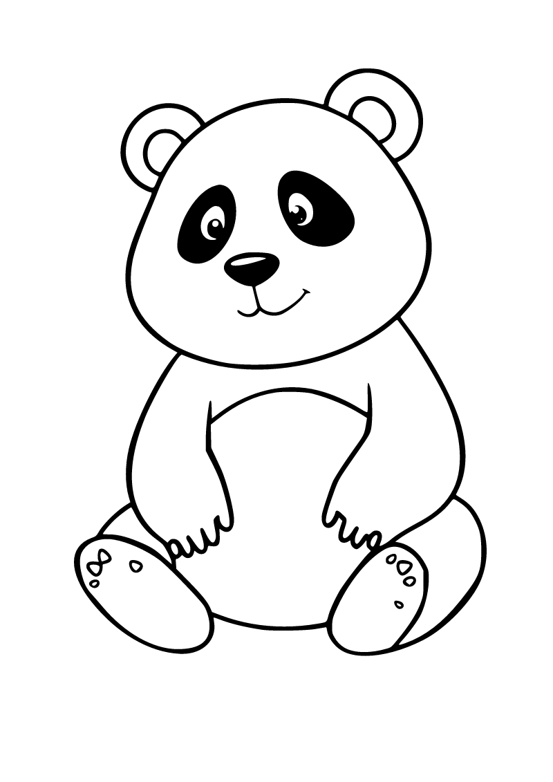 Panda boyama sayfası