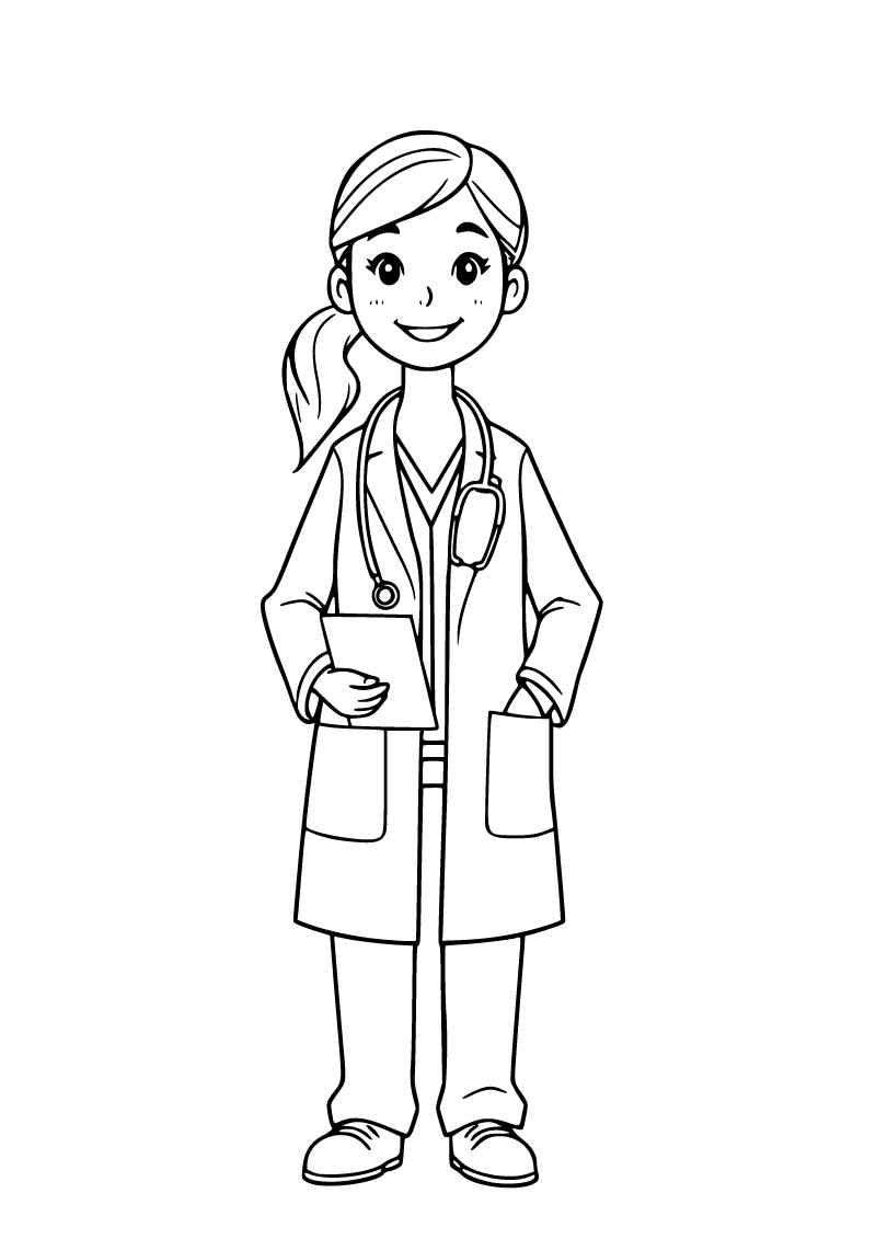 Doktor boyama sayfası