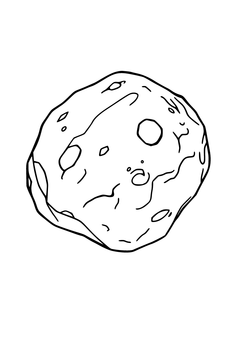 Asteroit boyama sayfası